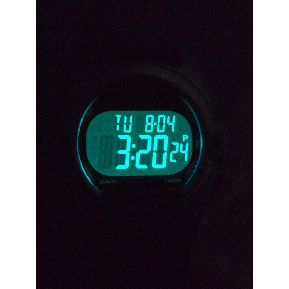 Timex Expedition Digital CAT Blue Nylon Alarm Chronograph 100M Watch New Battery